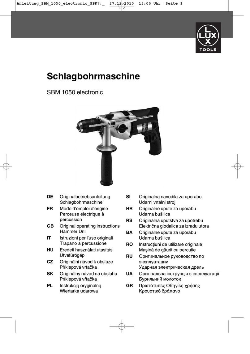 Lux Tools SBM 1050 Original operating instructions