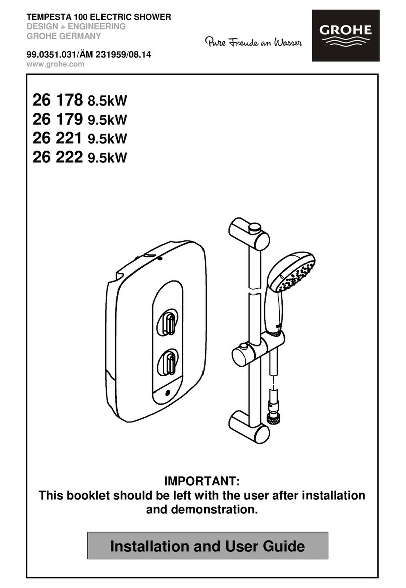 Grohe TEMPESTA 100 26 178 Installation and user guide