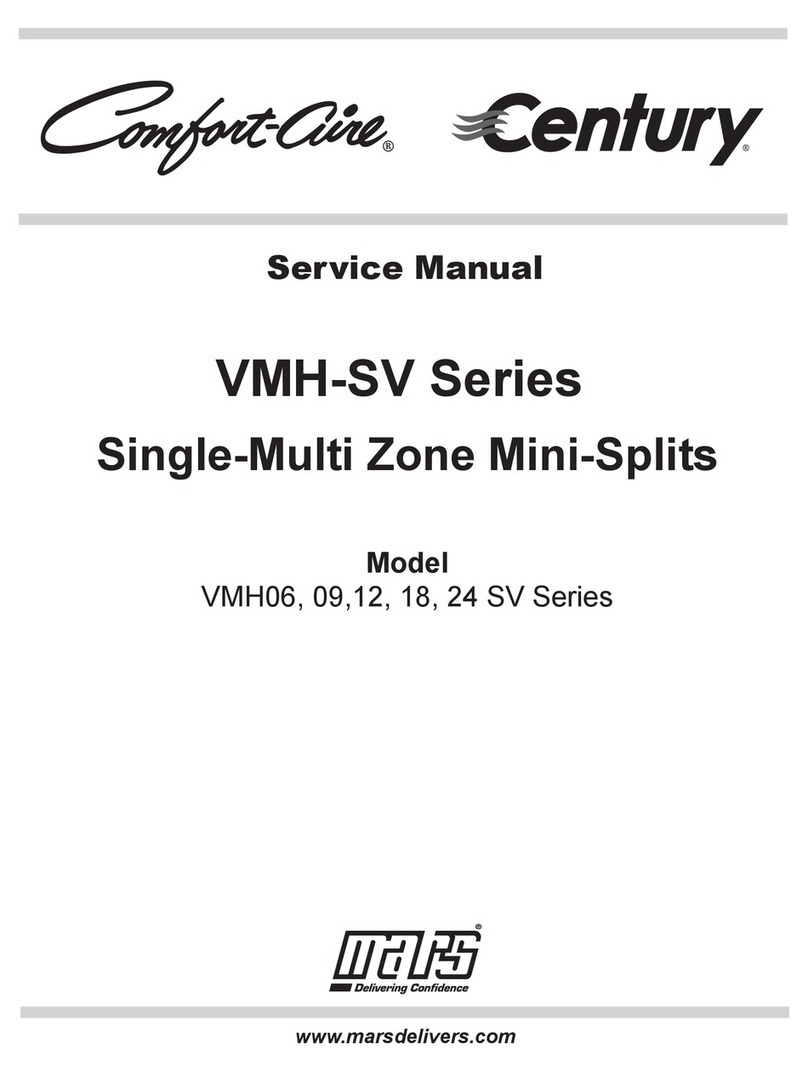 Comfortaire Century VMH-SV Series User manual Comfortaire Century VMH-SV Series User manual