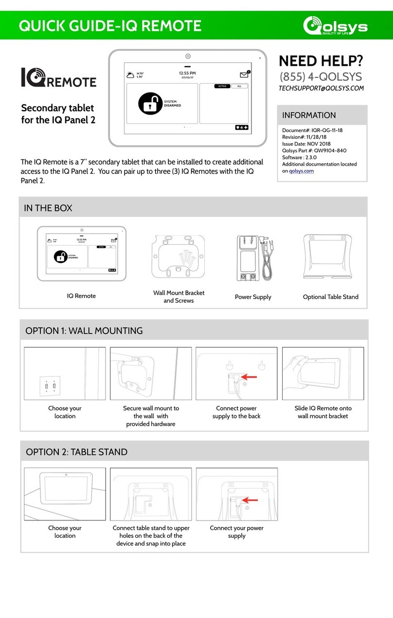 QOLSYS QW9104-840 quick guide