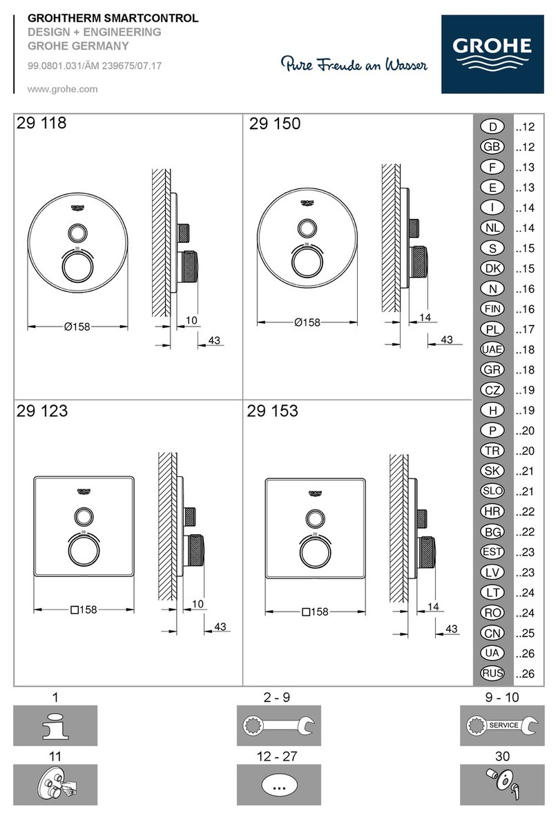 Grohe GROHTHERM SMARTCONTROL 29 118 User manual
