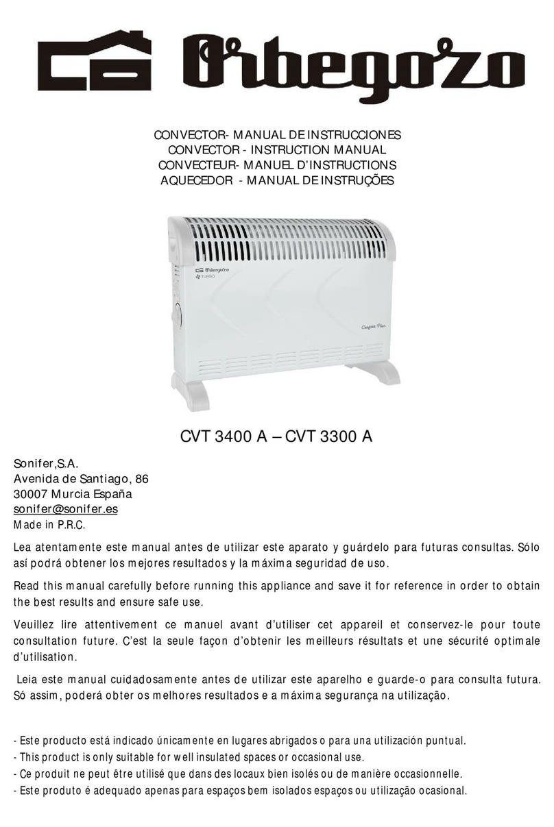 Orbegozo CVT 3400 A User manual Orbegozo CVT 3400 A User manual
