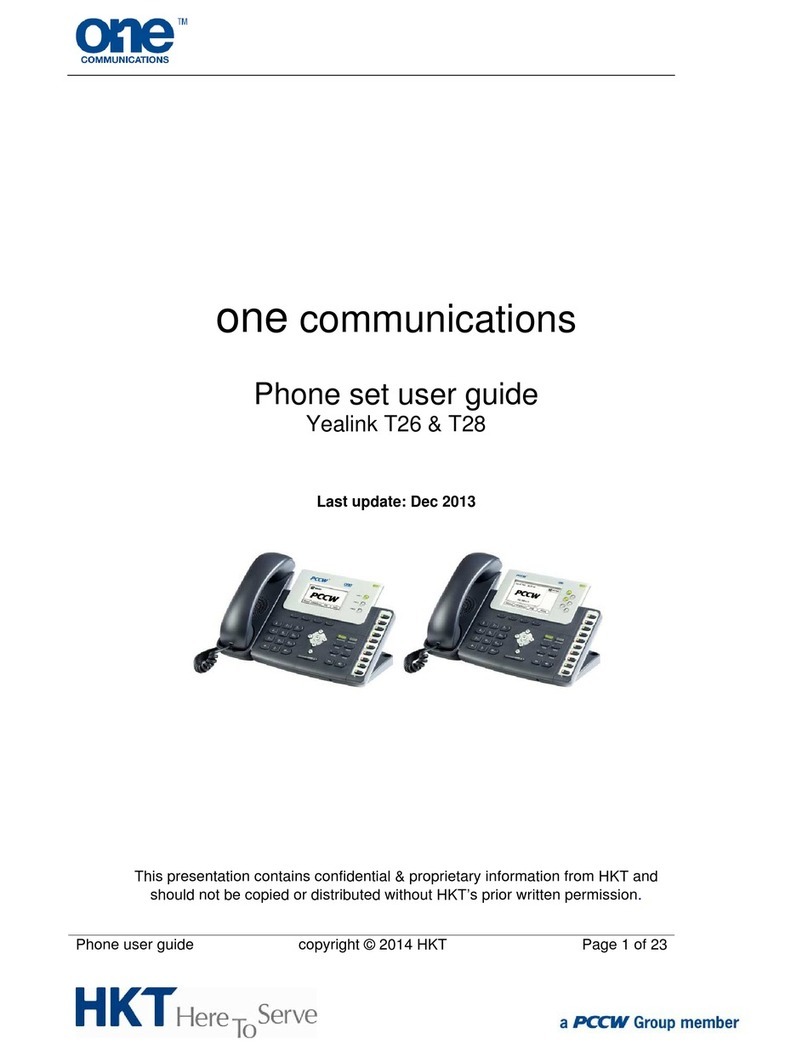 Yealink T26 User manual