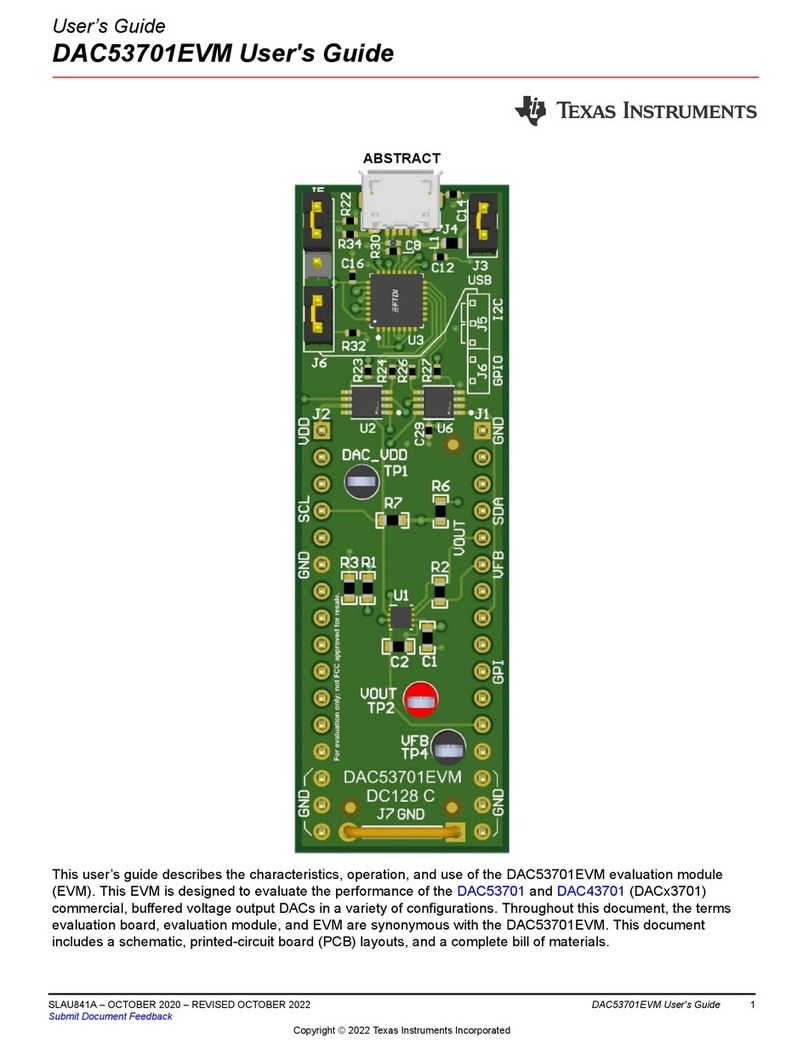 Texas Instruments DAC53701EVM User manual