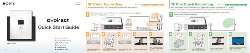 Sony DVDirect VRD-MC1 User manual