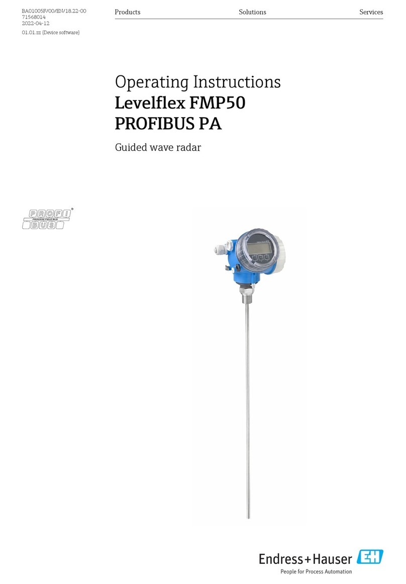 Endress+Hauser Levelflex FMP50 User manual