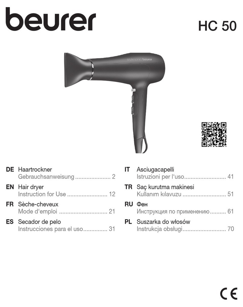 Beurer HC 50 Instructions for use