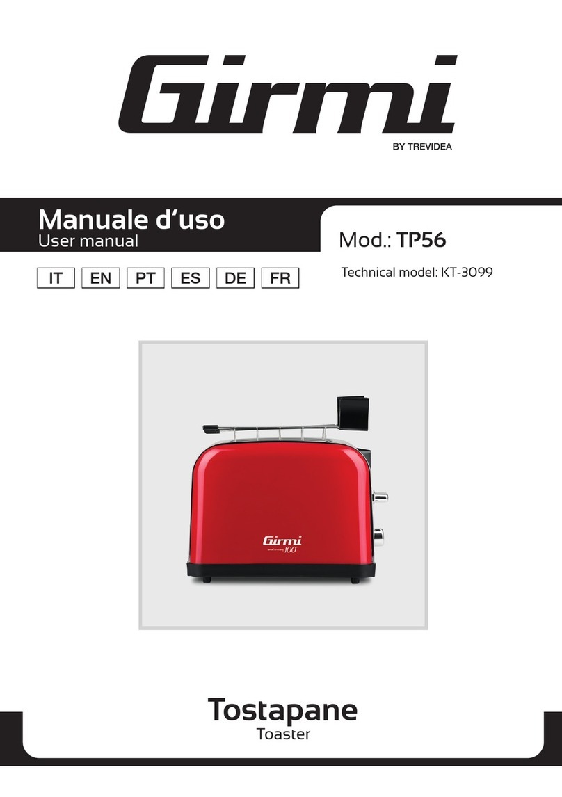 TREVIDEA Girmi TP56 User manual TREVIDEA Girmi TP56 User manual