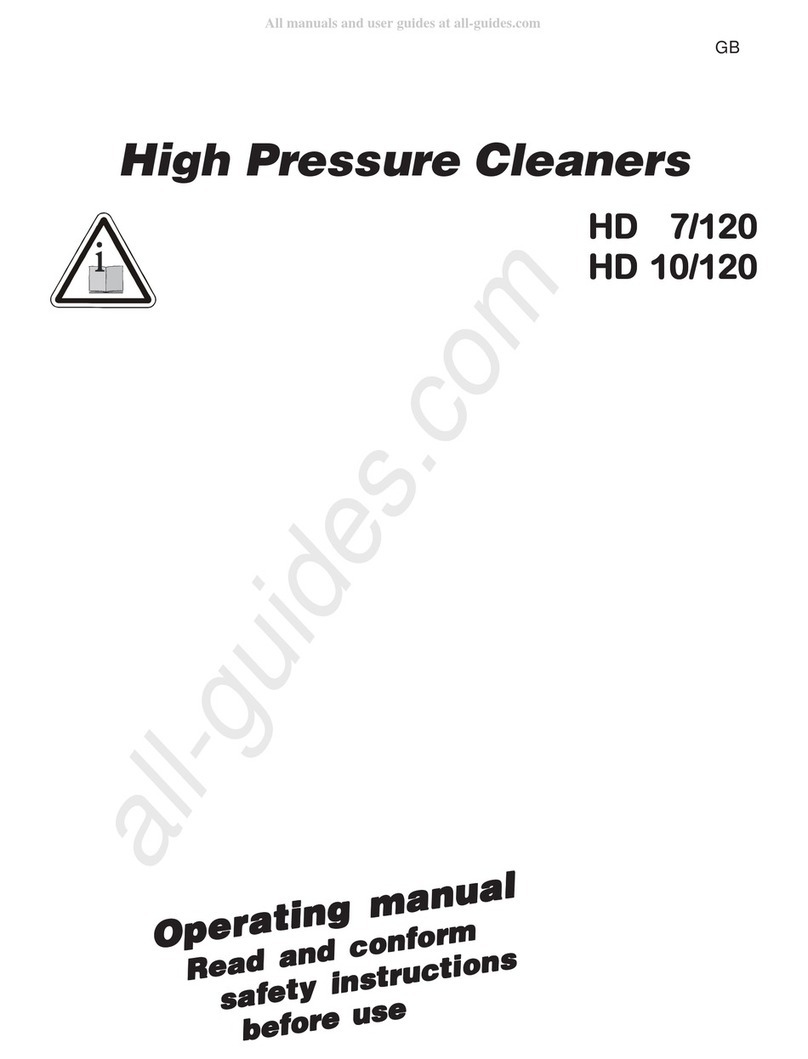 Kränzle HD 7/120 operating manual Kränzle HD 7/120 operating manual