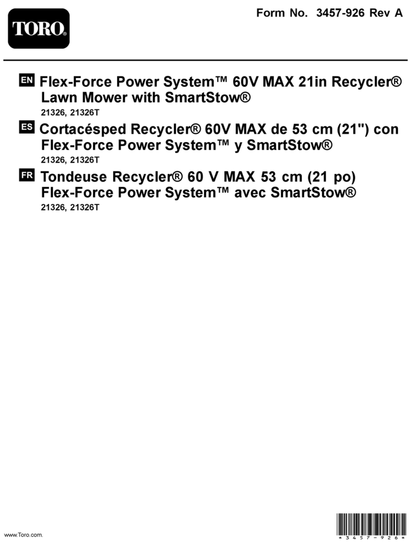 Toro Flex-Force Power System Recycler 21326 User manual