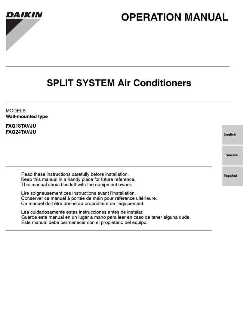 Daikin SkyAir FAQ24TAVJU User manual Daikin SkyAir FAQ24TAVJU User manual