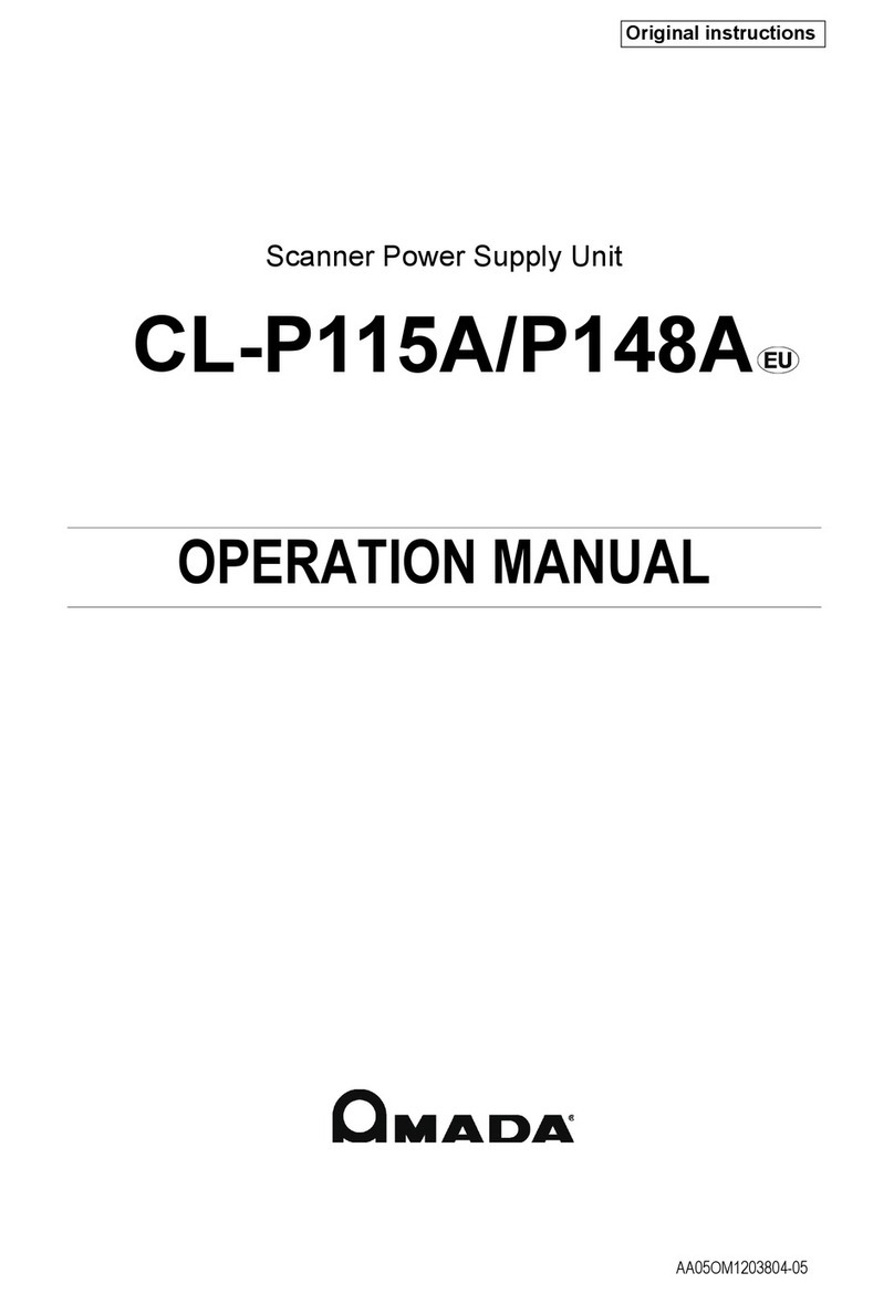 Amada CL-P115A Operation manual