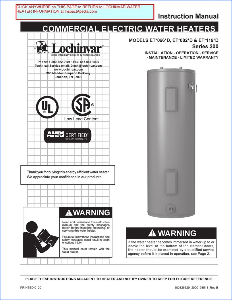 Lochinvar 200 User manual