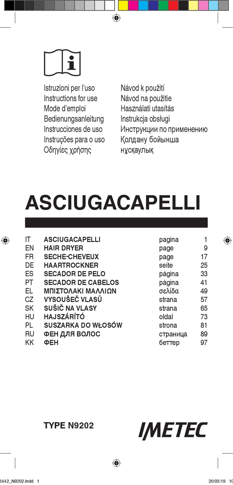 Imetec N9202 Instructions for use