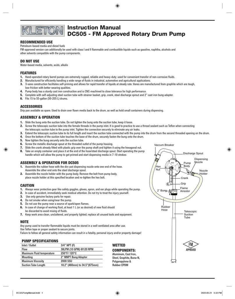 Kleton DC505 instruction manual