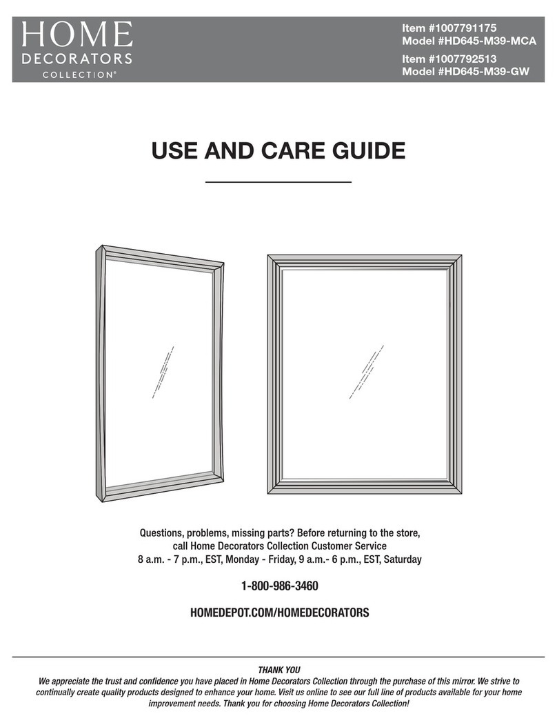 HOMEDEPOT Home Decorators HD645-M39-MCA User manual HOMEDEPOT Home Decorators HD645-M39-MCA User manual