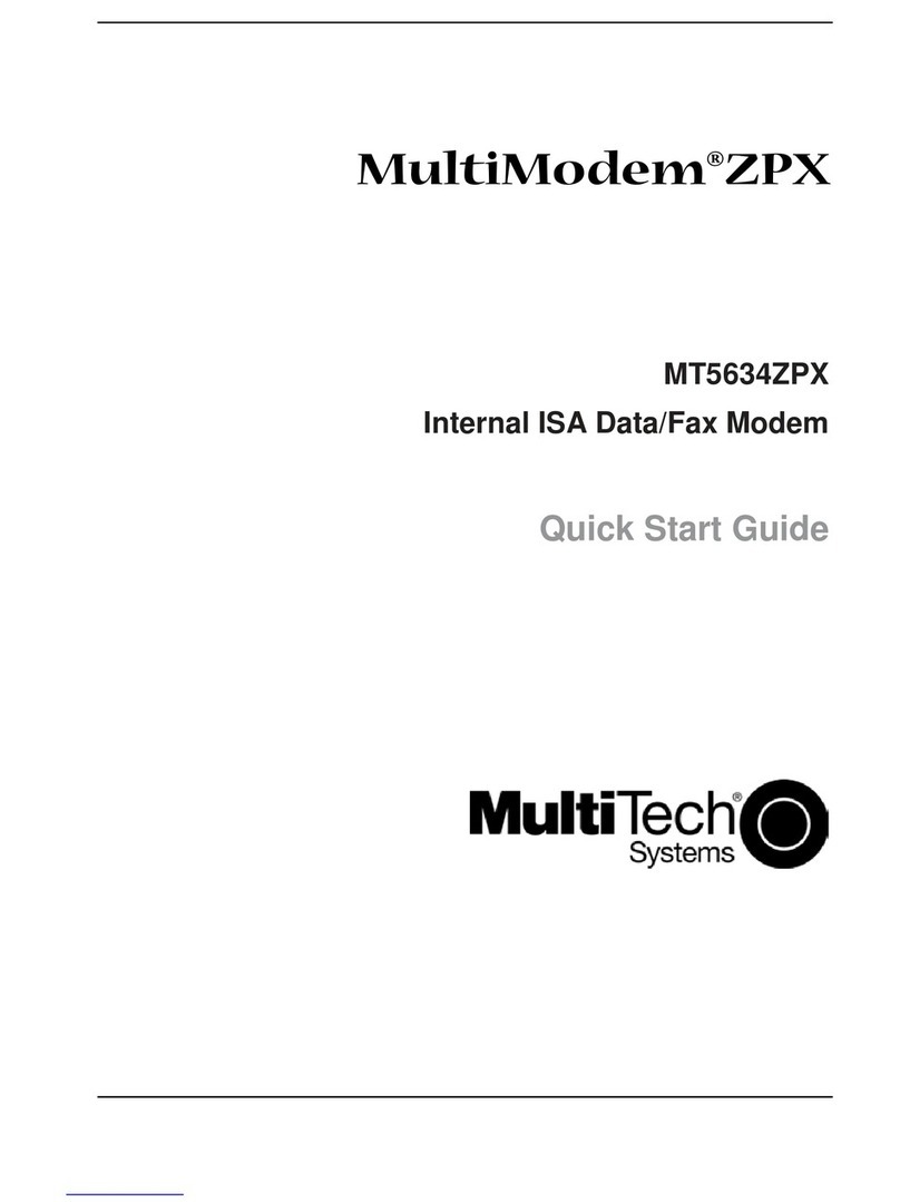 Multitech MultiModem ZPX User manual