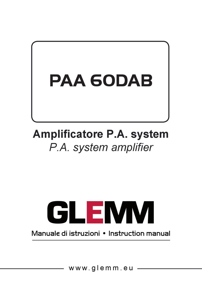 GLEMM PAA 60DAB User manual