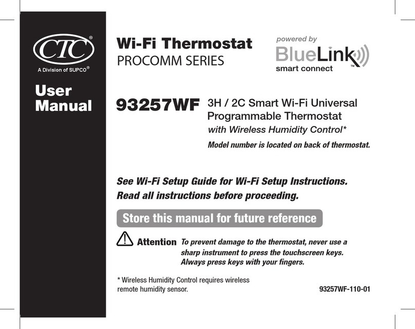 Supco CTC PROCOMM 93257WF user manual