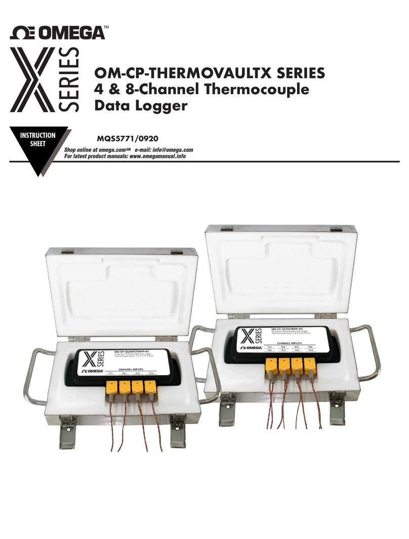 Omega Engineering OM-CP-THERMOVAULTX Series User manual