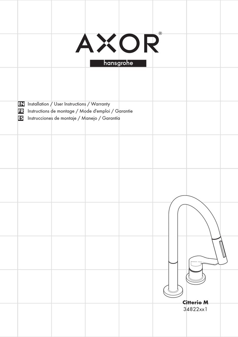 Hans Grohe Citterio M 34822 1 Series Instruction Manual Hans Grohe Citterio M 34822 1 Series Instruction Manual