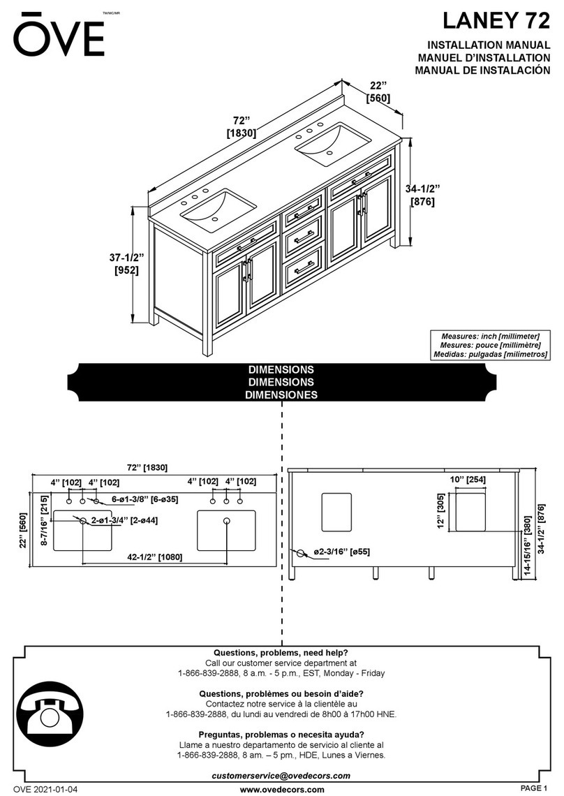 OVE LANEY 72 installation manual