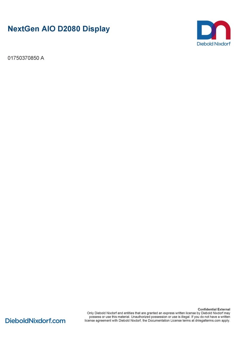 DIEBOLD NIXDORF NextGen AIO D2080 User manual DIEBOLD NIXDORF NextGen AIO D2080 User manual
