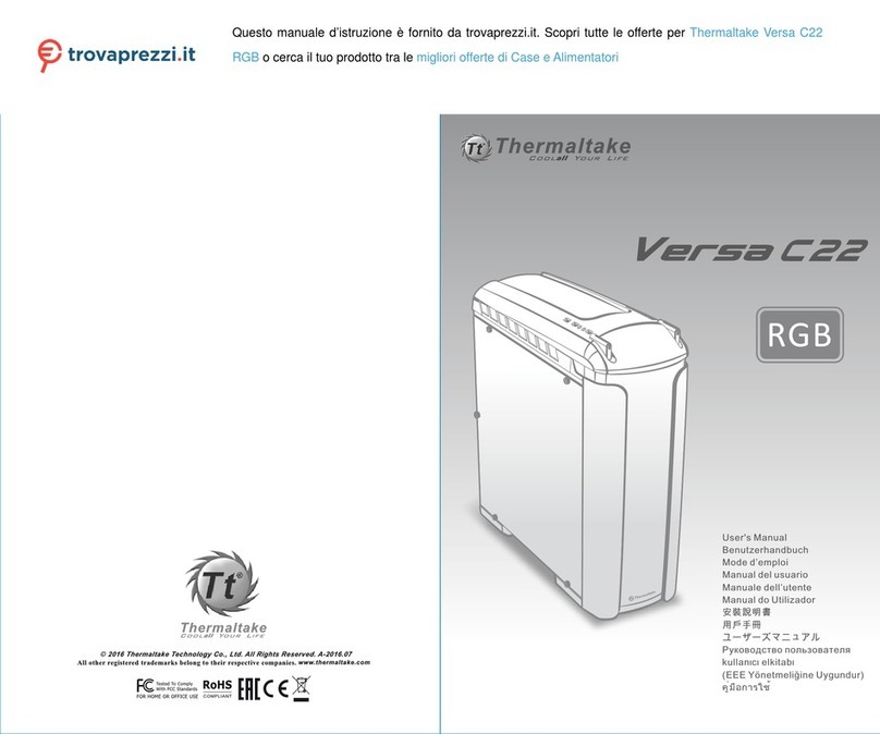 Thermaltake Versa C22 RGB User manual