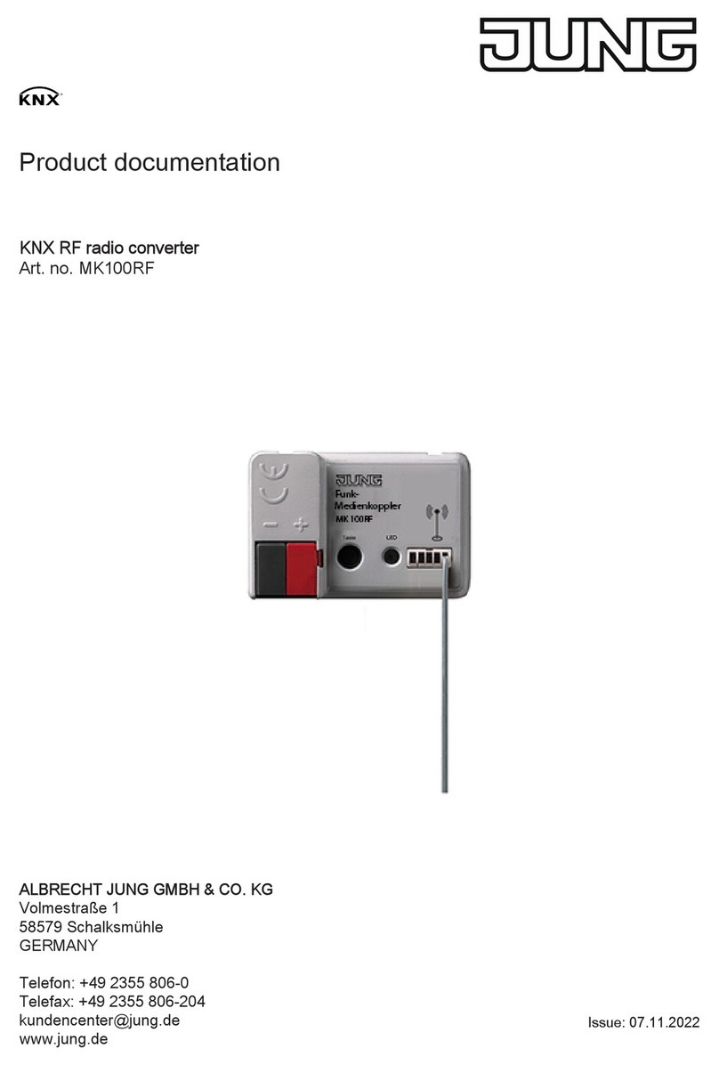 Jung MK100RF Product documentation