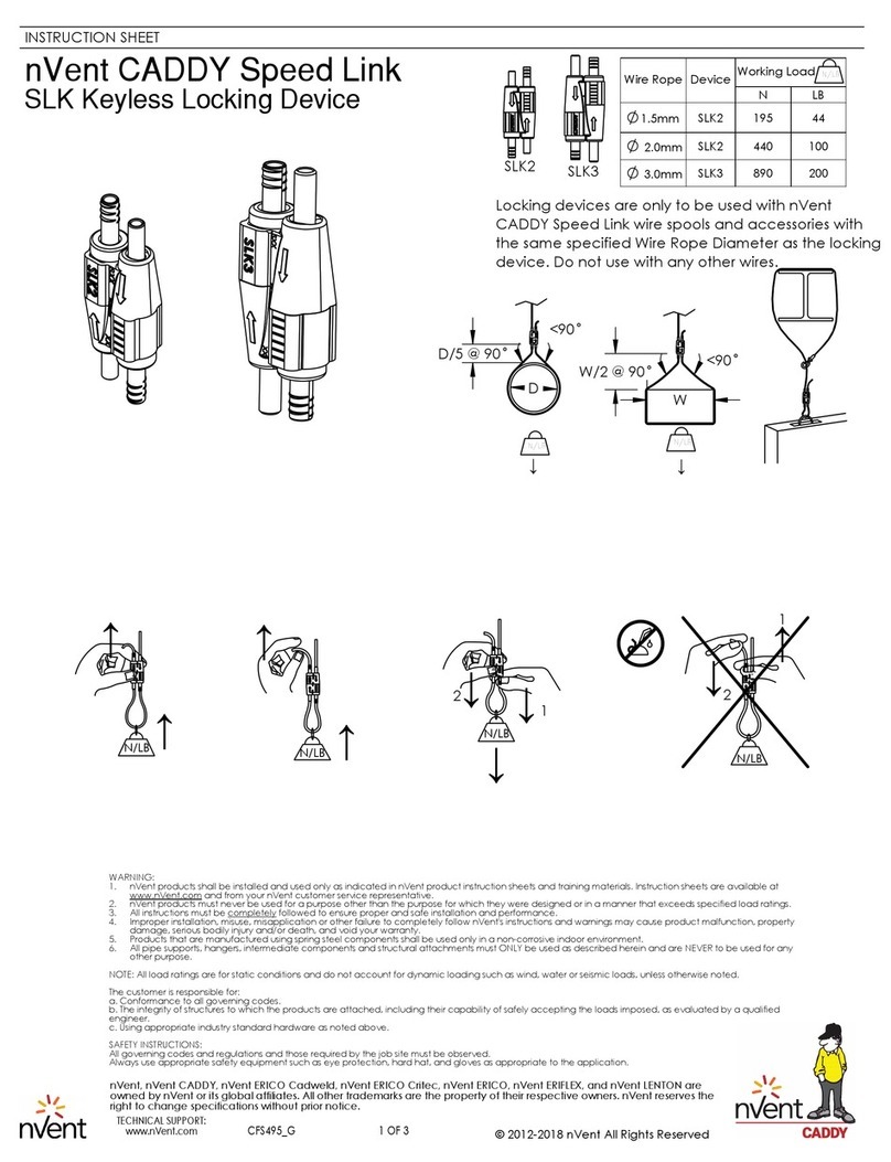 nvent CADDY Speed Link SLK3 instruction sheet
