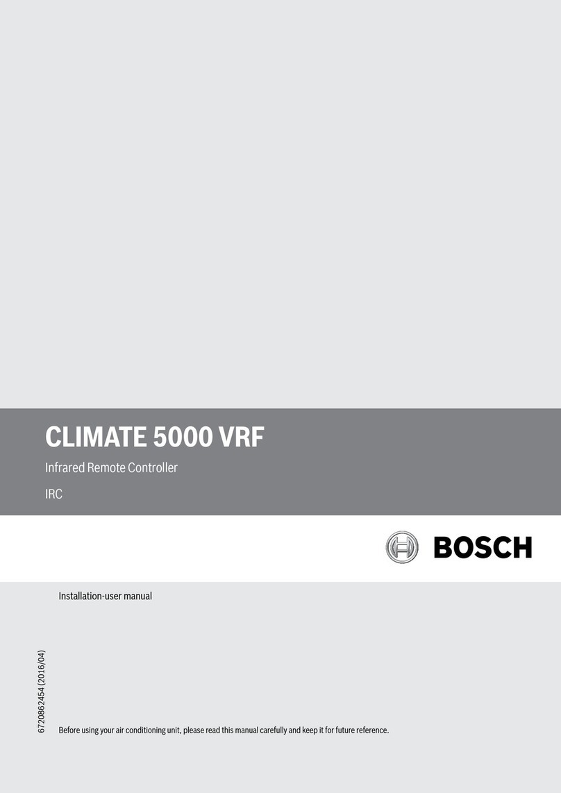 Bosch CLIMATE 5000 VRF RDCI Series Instruction Manual
