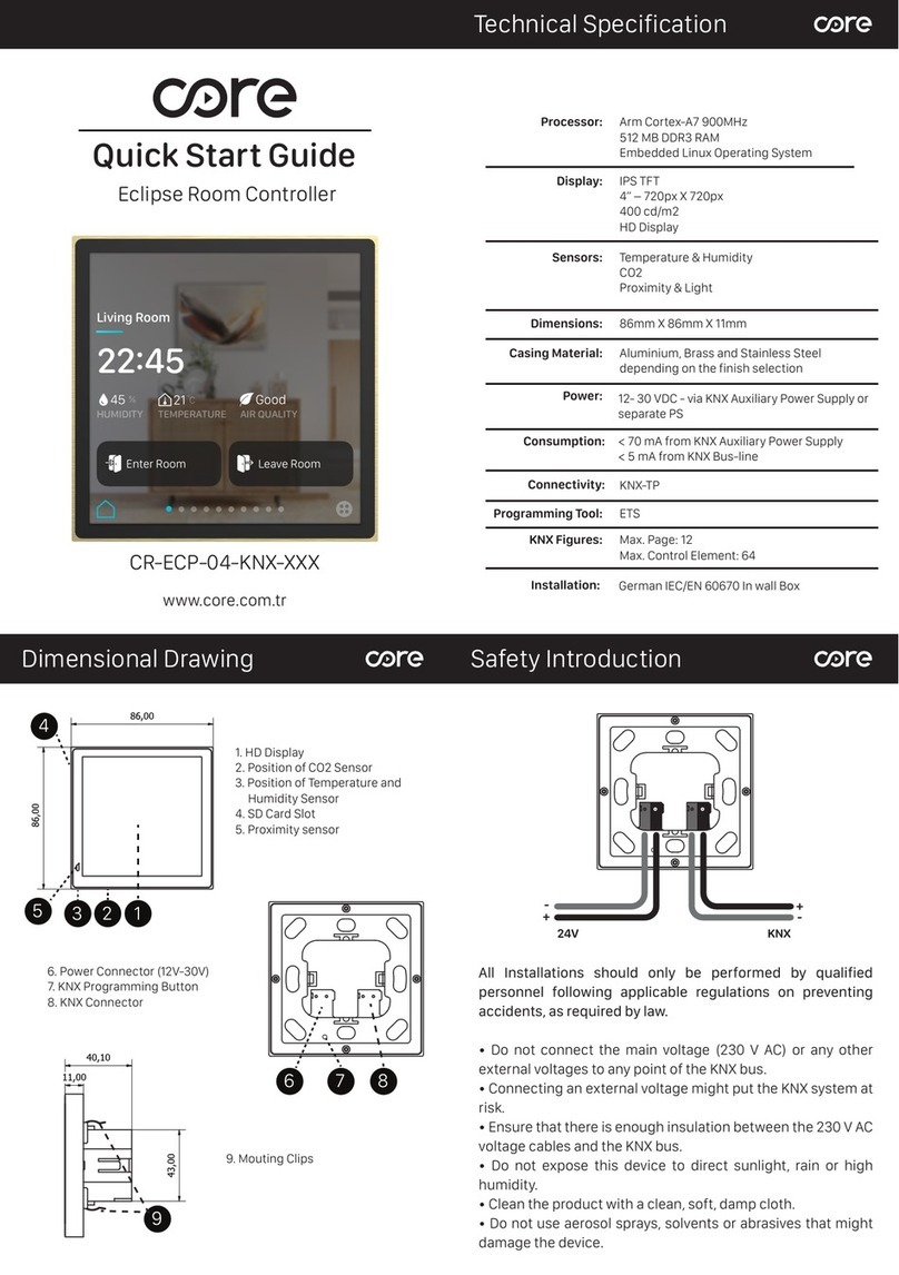 Core Eclipse CR-ECP-04-KNX Series User manual