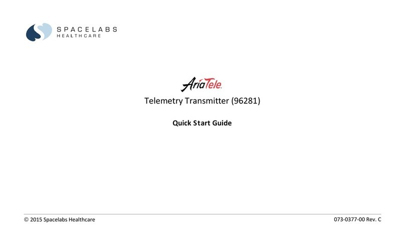 Spacelabs Healthcare AriaTele 96281 quick start guide Spacelabs Healthcare AriaTele 96281 quick start guide