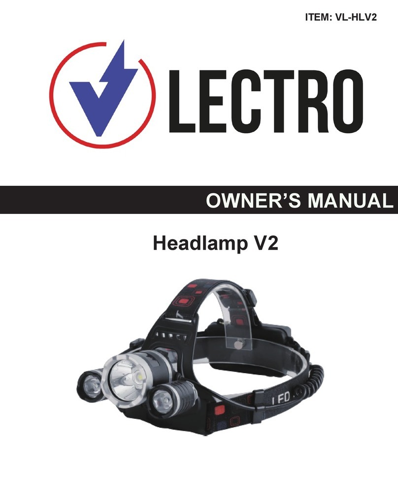 Vlectro Headlamp V2 owner's manual