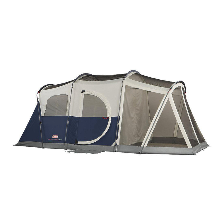 Coleman WEATHERMASTER 6 SCREENED TENT User manual