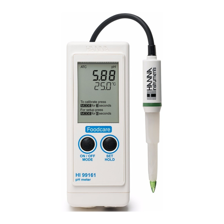 Hanna Instruments HI 99161 User manual