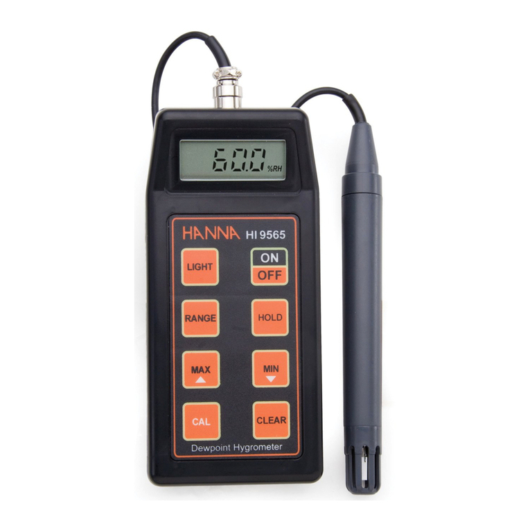 Hanna Instruments HI 9564 User manual