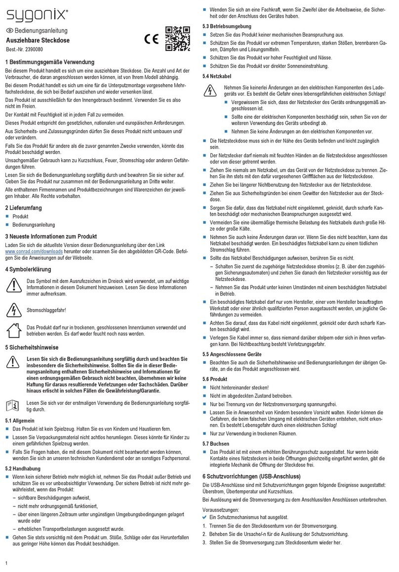 Sygonix SY-4780160 operating instructions