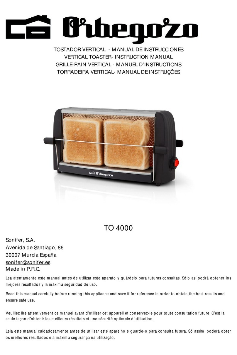 Orbegozo TO 4000 instruction manual