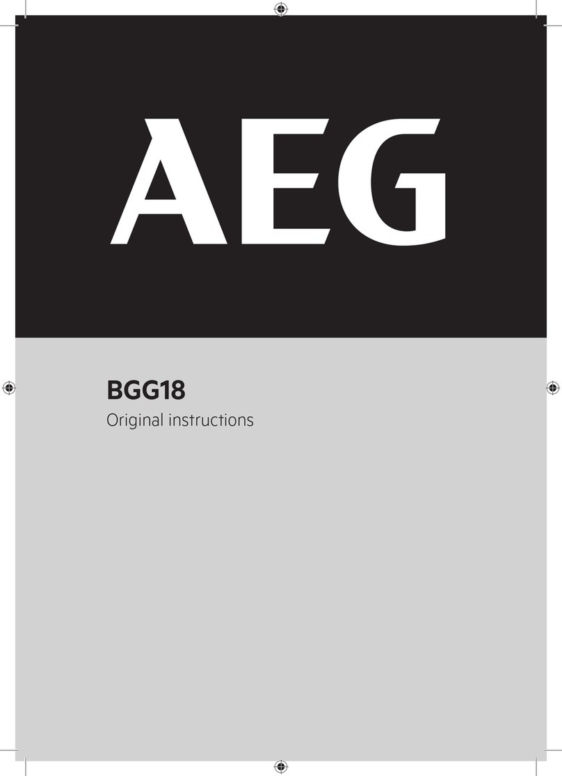 AEG BGG18 User manual