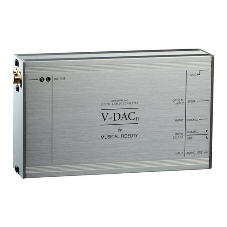 Musical Fidelity V-DACII user manual