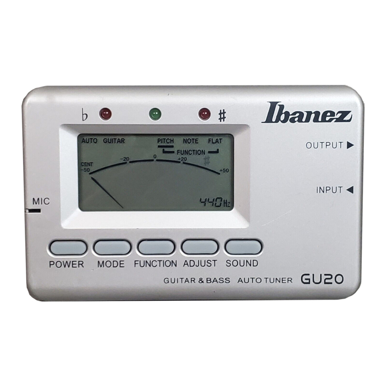 Ibanez GU20 User manual