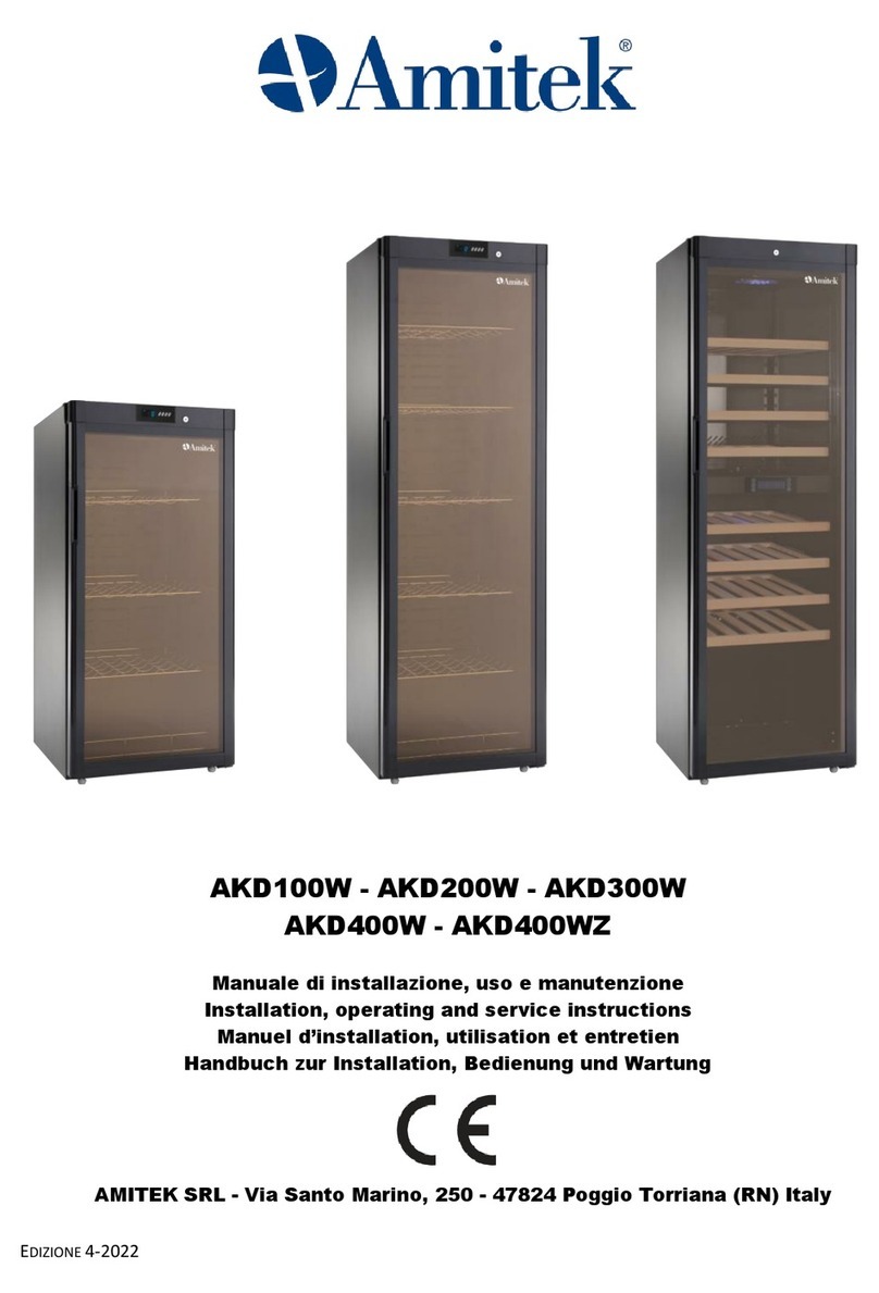 Amitek AKD100W Installation, operating and service instructions