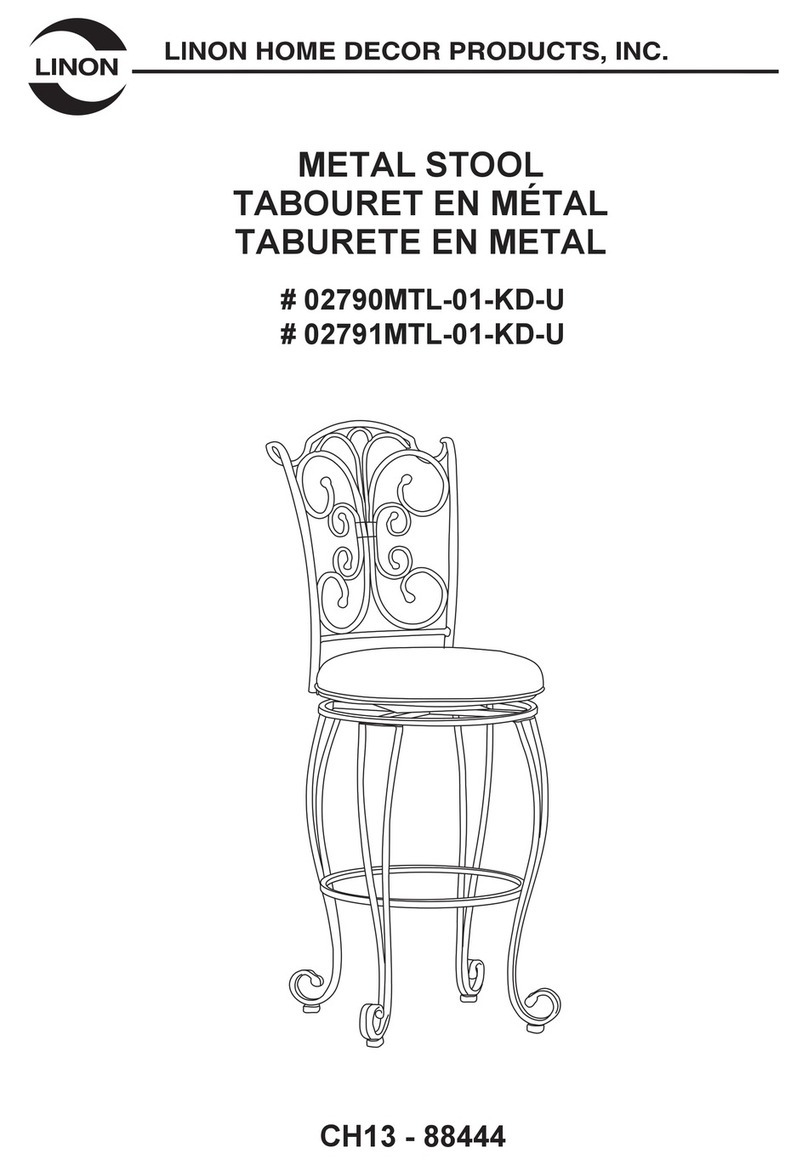 Linon 02790MTL-01-KD-U User manual