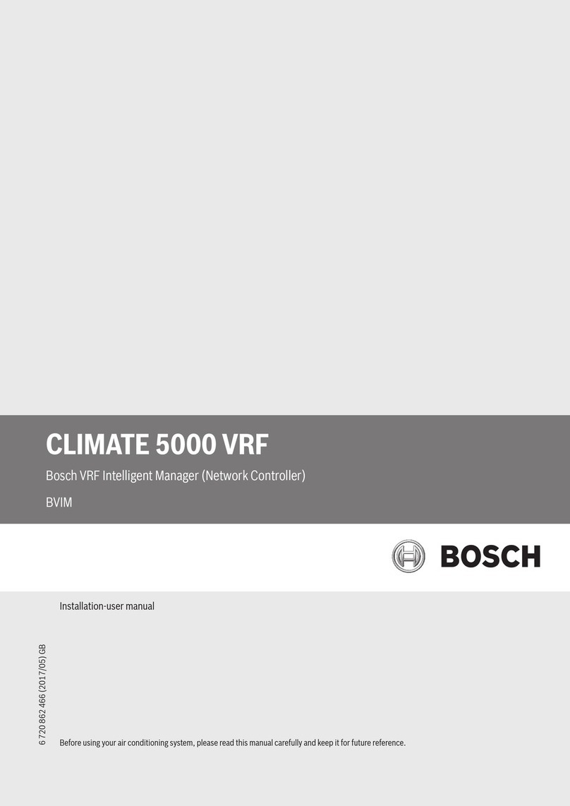 Bosch CLIMATE 5000 VRF RDCI Series Instruction Manual