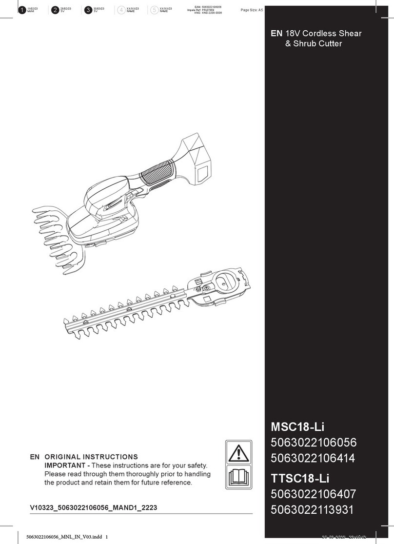 Kingfisher MSC18-Li Original instructions