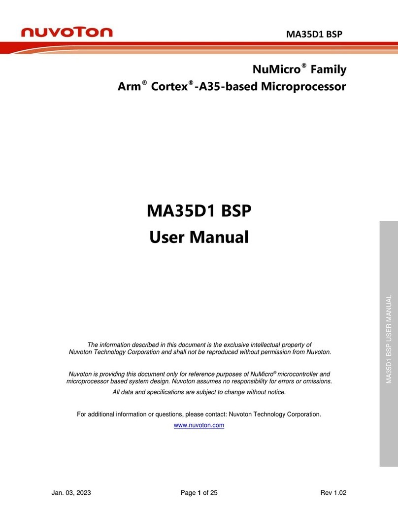 Nuvoton NuMicro MA35D1 BSP User manual Nuvoton NuMicro MA35D1 BSP User manual