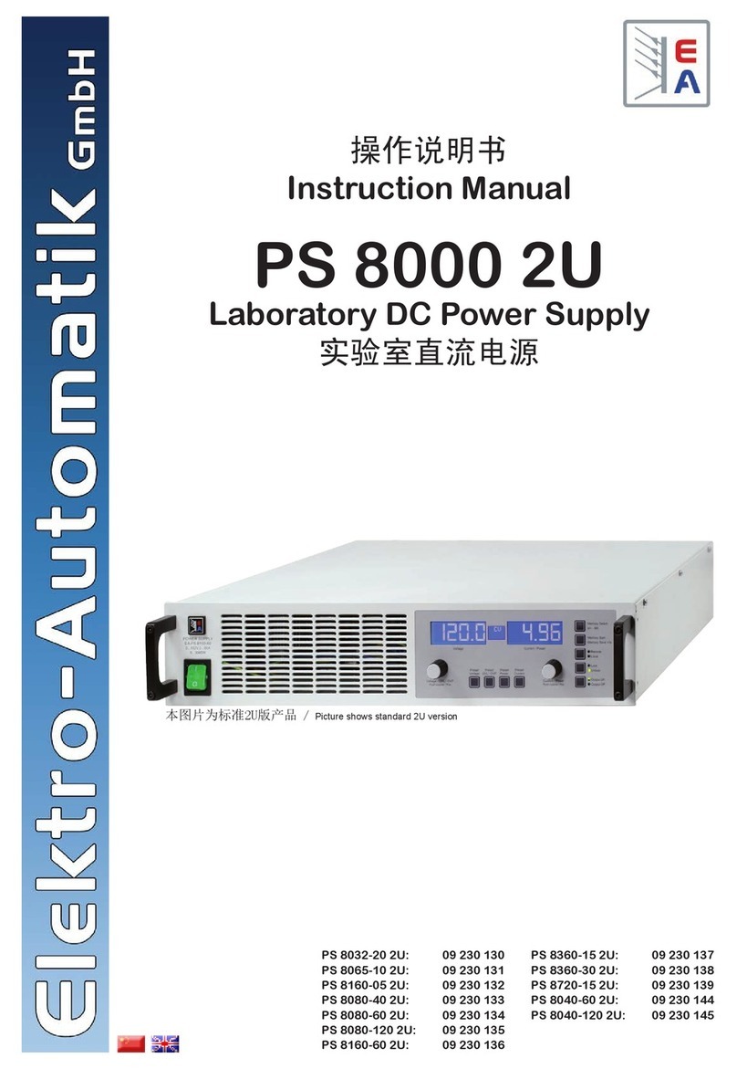 Electro-Automatik PS 8000 2U User manual