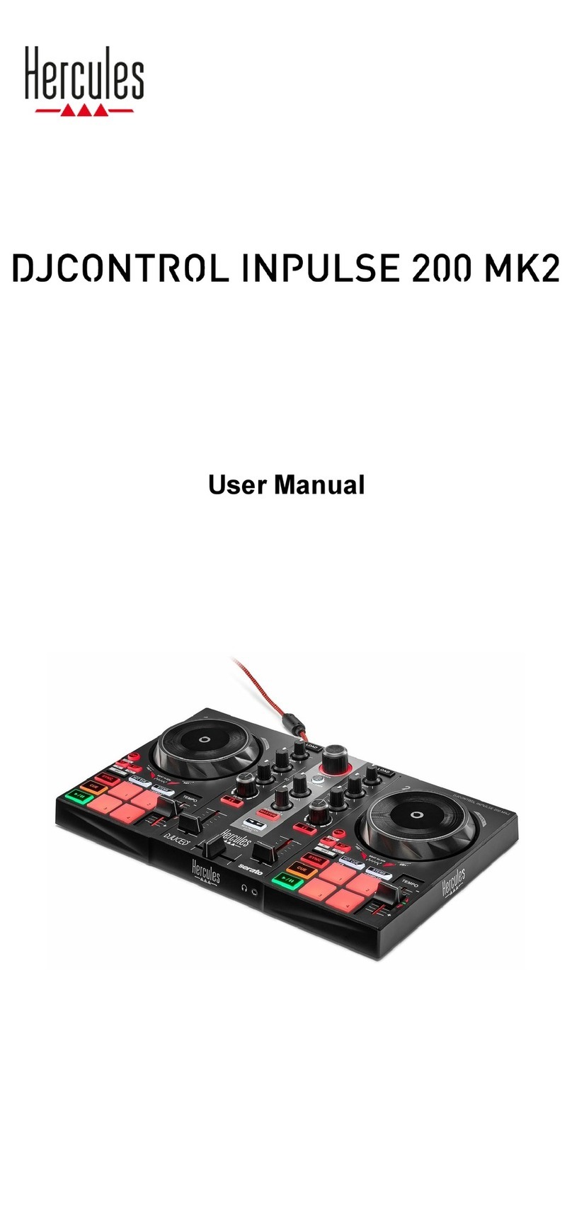 Hercules DJCONTROL INPULSE 200 MK2 User manual Hercules DJCONTROL INPULSE 200 MK2 User manual