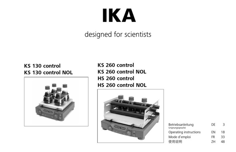 IKA KS 130 control operating instructions